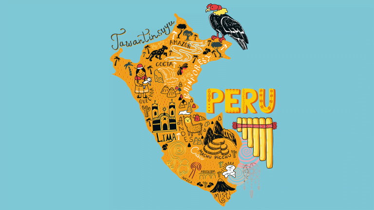 Mapa turístico de Perú