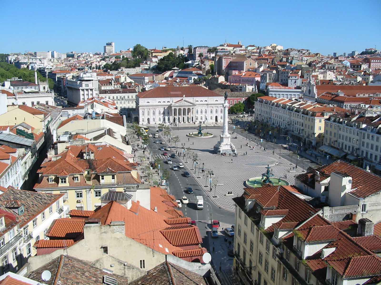 Trg Rossio Lisabon