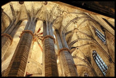 Columnas de Santa María del Mar de Barcelona