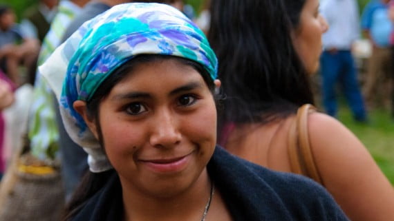 Aldea Mapuche en Curarrehue (Chile)