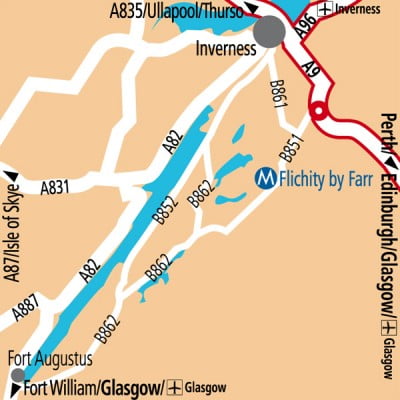 Distancia Glasgow e Inverness