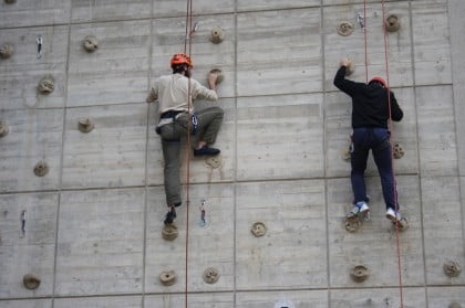 Escalada en rocodromo