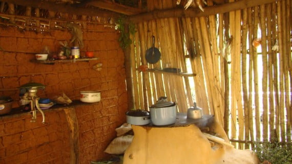 Hacienda típica de una familia de la tribu Pech, en Honduras