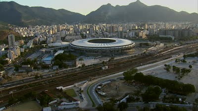 Juegos artificiales en el Maracana