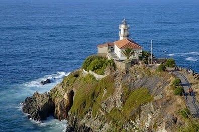 La costa en Asturias vista panorámica