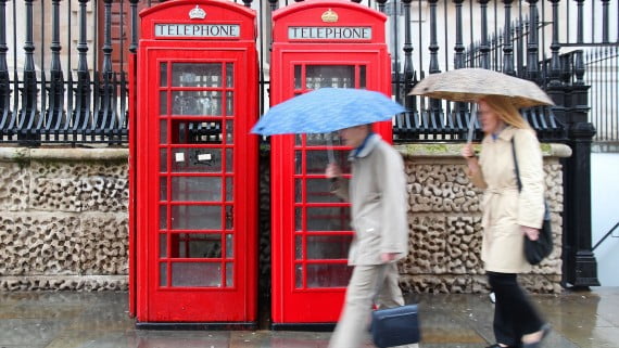 Las lluvias en Londres