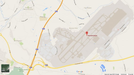 Mapa del Aeropuerto de Londres-Stansted