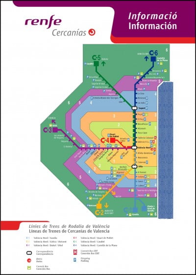 Plano de Cercanías