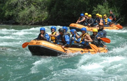 Practicar rafting Madrid