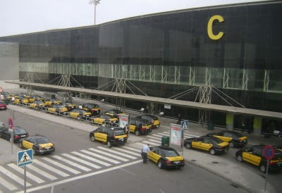 Taxis en el aeropuerto