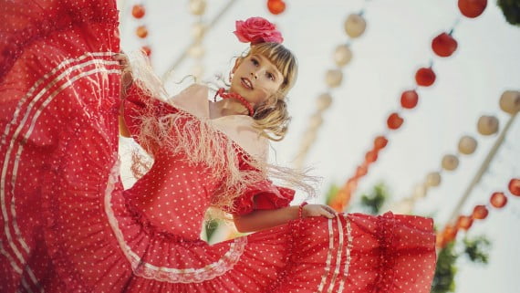 Trajes típicos durante la Feria de Abril de Sevilla