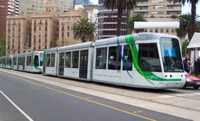 Tranvia en la calle