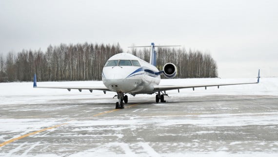 Viajar en avión en invierno