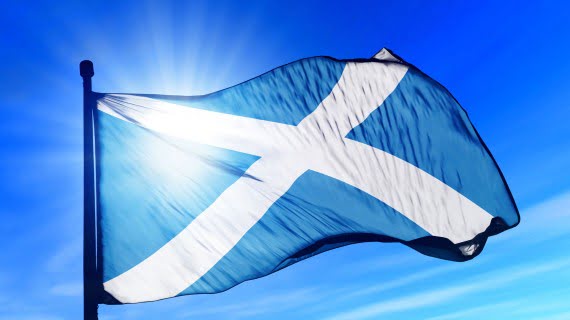 Cruz de San Andrés o Bandera de Escocia