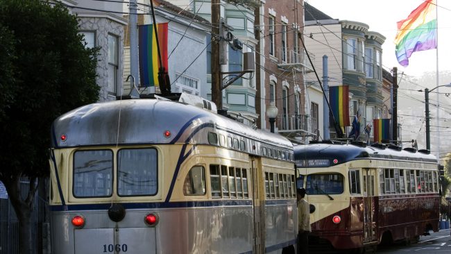 Bandera gay en San Francisco, California