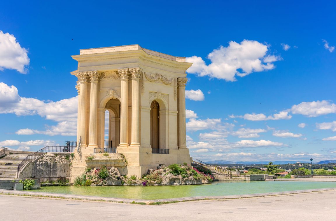 Castillo de agua de Montpellier, Francia