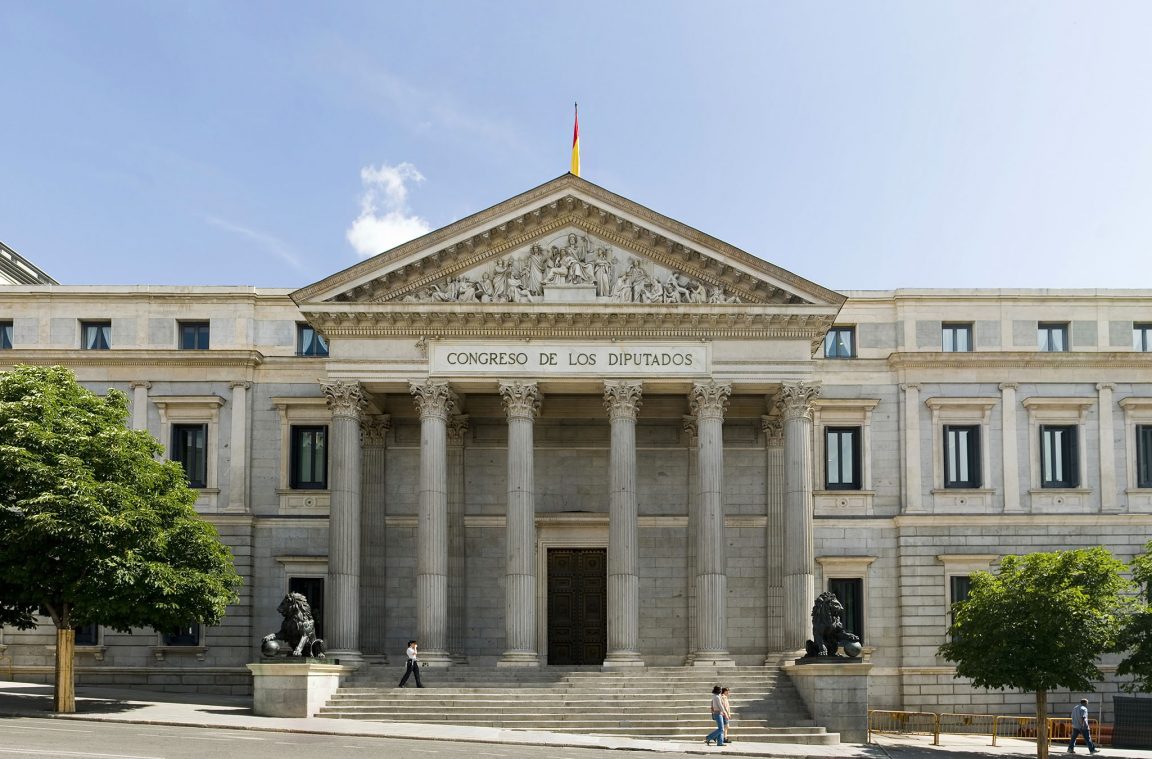 Congreso de los Diputados, en Madrid, España