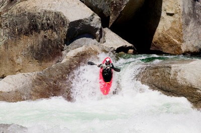 Descenso kayak con cuidado