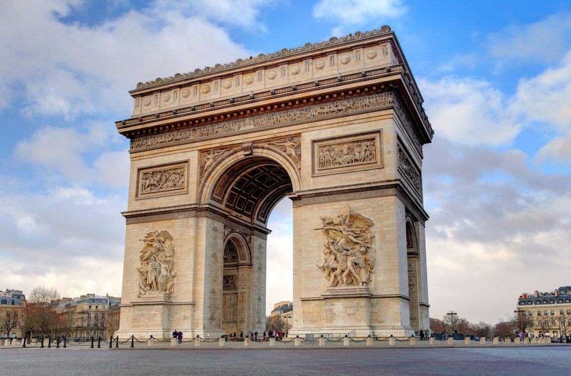 El Arco del Triunfo, en Paris (Francia)