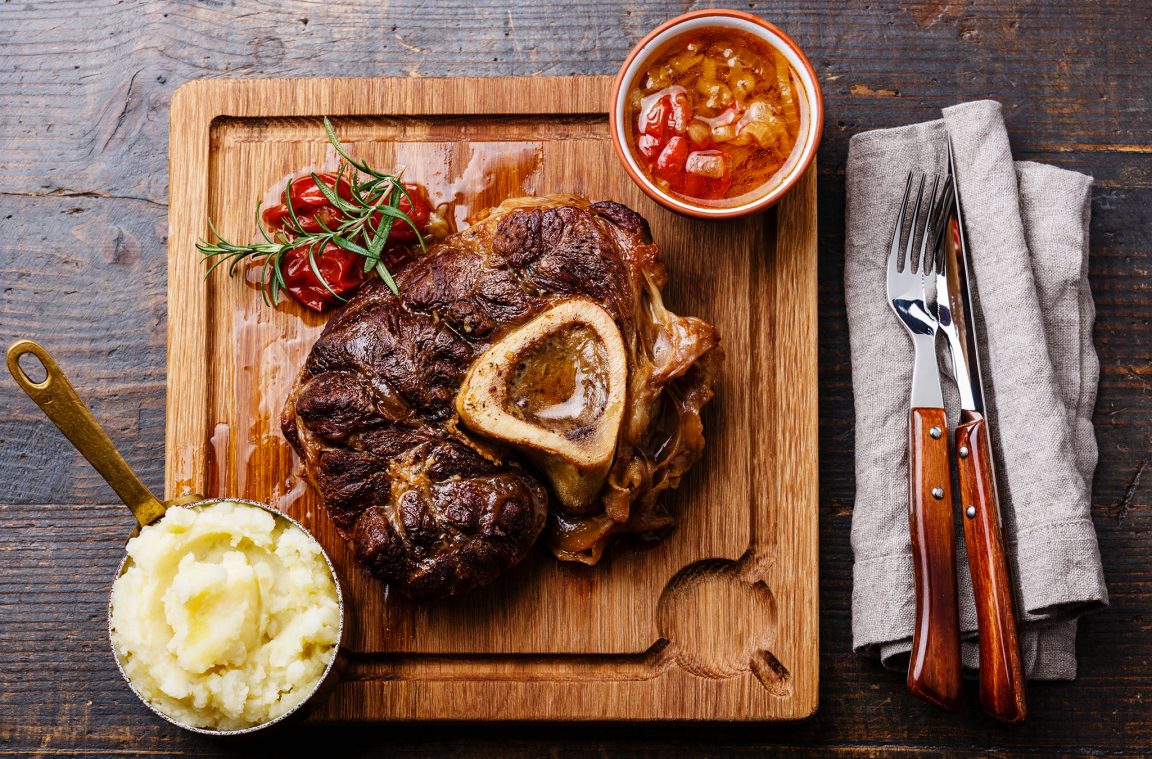 El ossobuco, un plato de carne típico de Italia