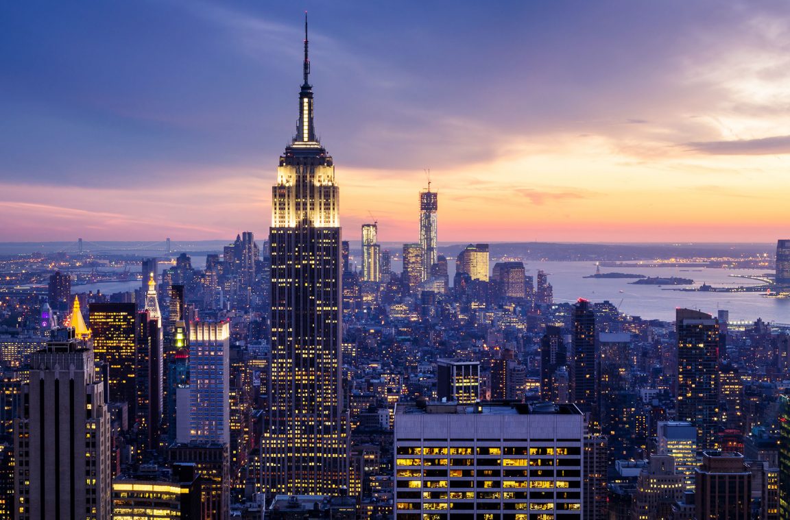 El Empire State de noche