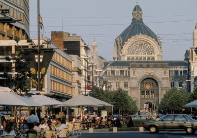 Estación de trenes en  Bélgica