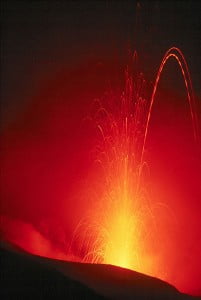 imagenes de volcanes erupción del Stromboli