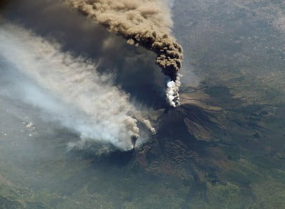 imagenes de volcanes erupción del volcán Etna