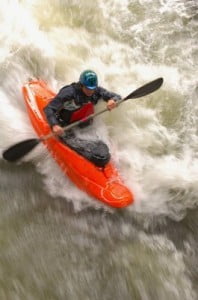 Kayak en Valencia  navegando