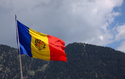 La bandera de Andorra