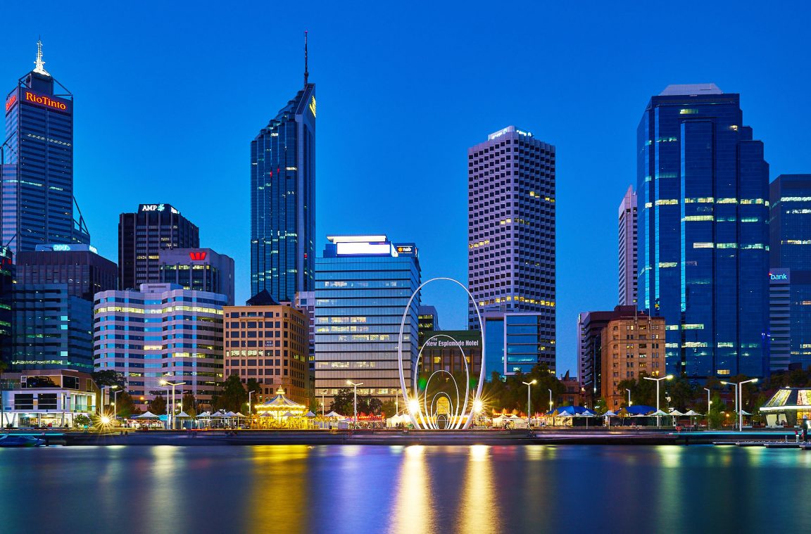 La ciudad de Perth en Australia