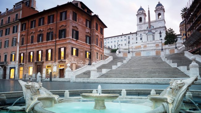 La Plaza de España, en Roma, lugar de eventos y compras