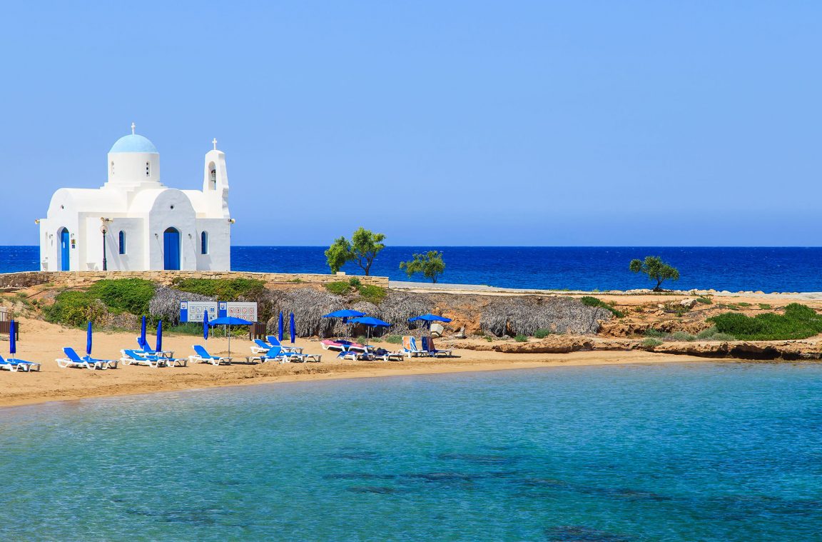 Las tranquilas playas de Protaras, Chipre