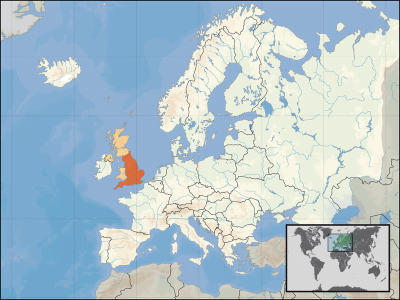 Mapa de Inglaterra