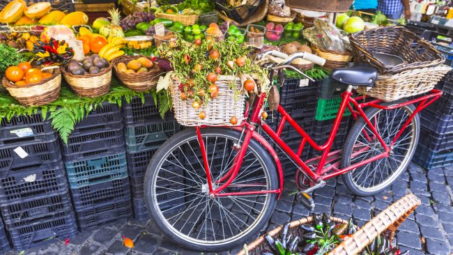 Mercado de la Plaza Campo de' Fiori, Roma