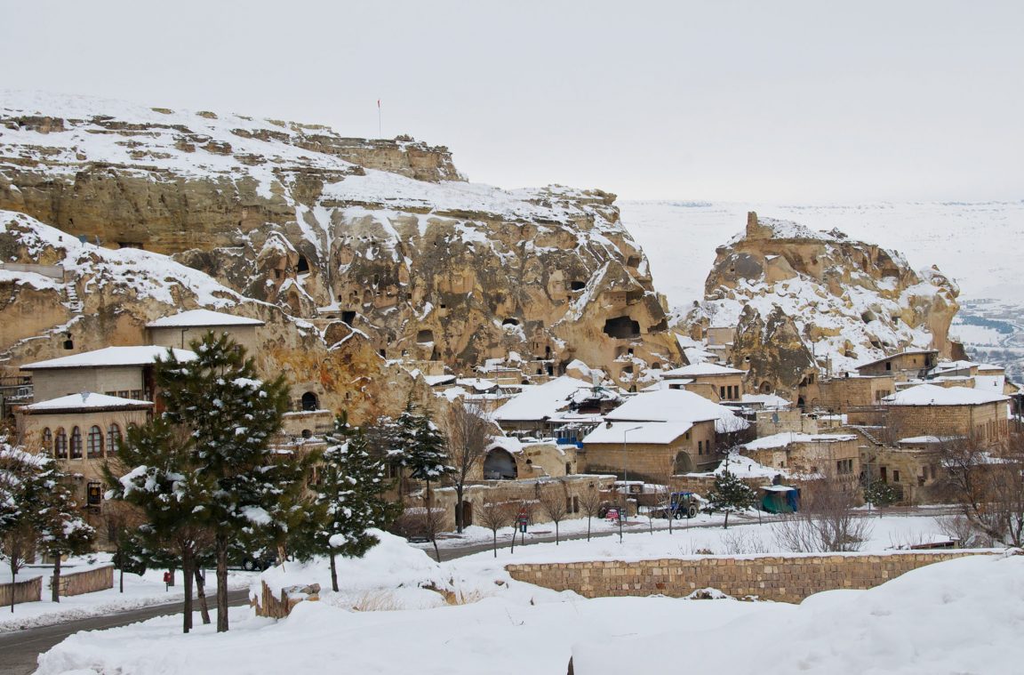 Nieve en Capadocia