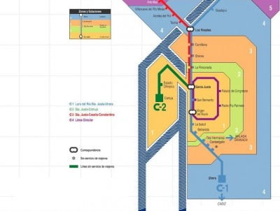 Plano de Cercanías de Sevilla