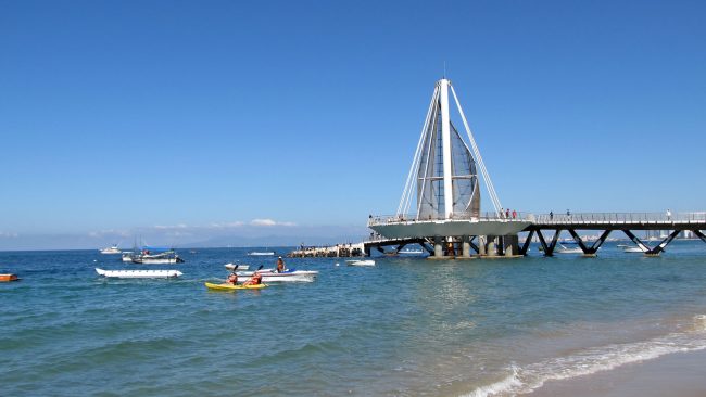 Playa de los Muertos en Puerto Vallarta, México