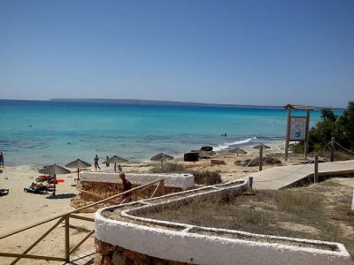 Playa de Migjorn en Formentera