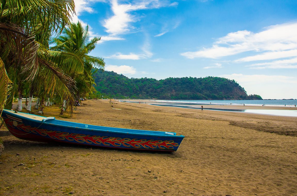 Playa Jacó, en el oeste de Costa Rica