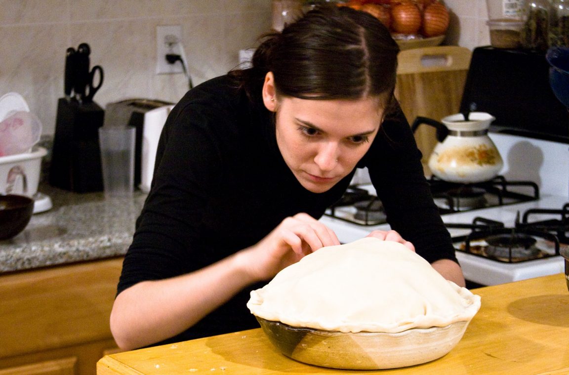 Preparación de la apple pie