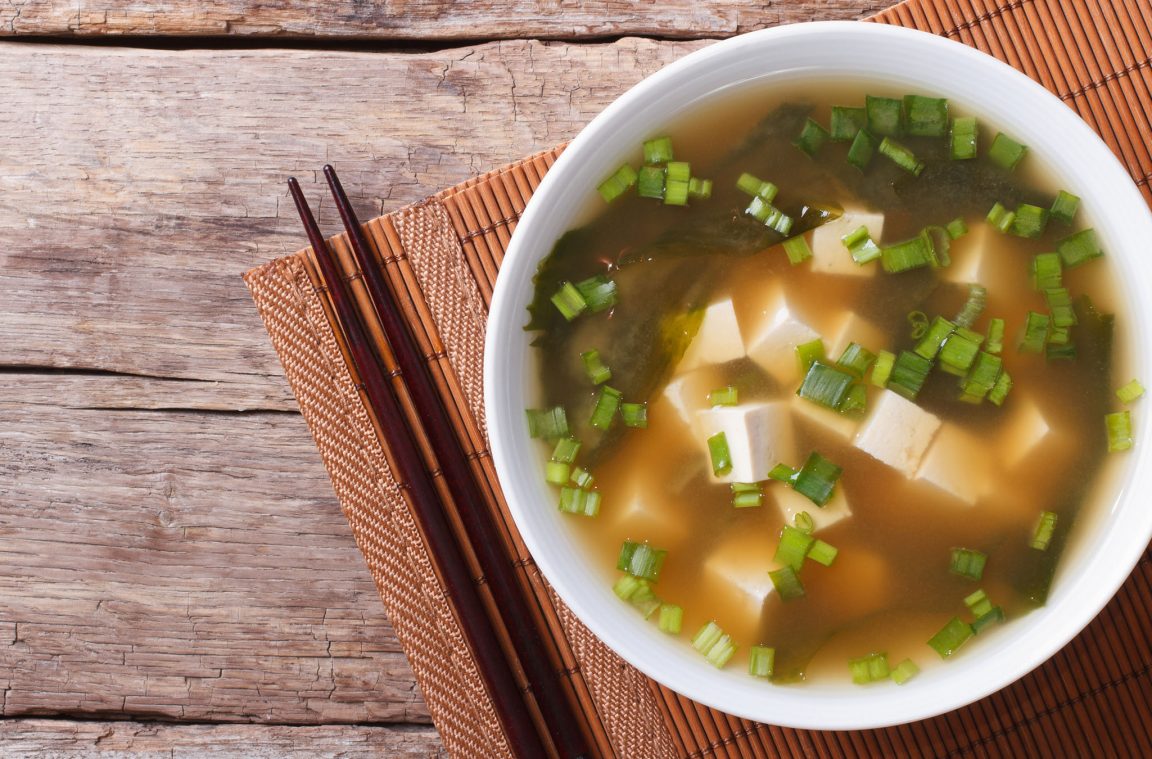 Sopa miso de Japón