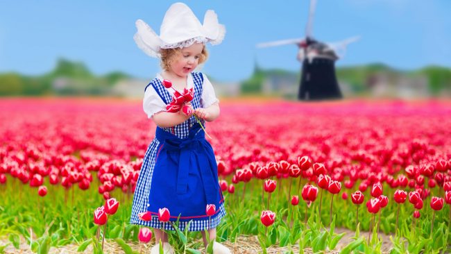 Traje típico de Holanda en versión infantil