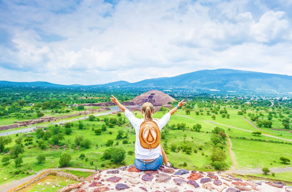 Turismo en México: visita a la Pirámide del Sol, Teotihuacán