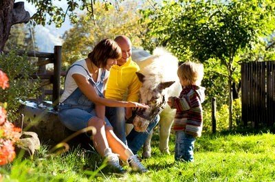 Turismo rural con niños con animales