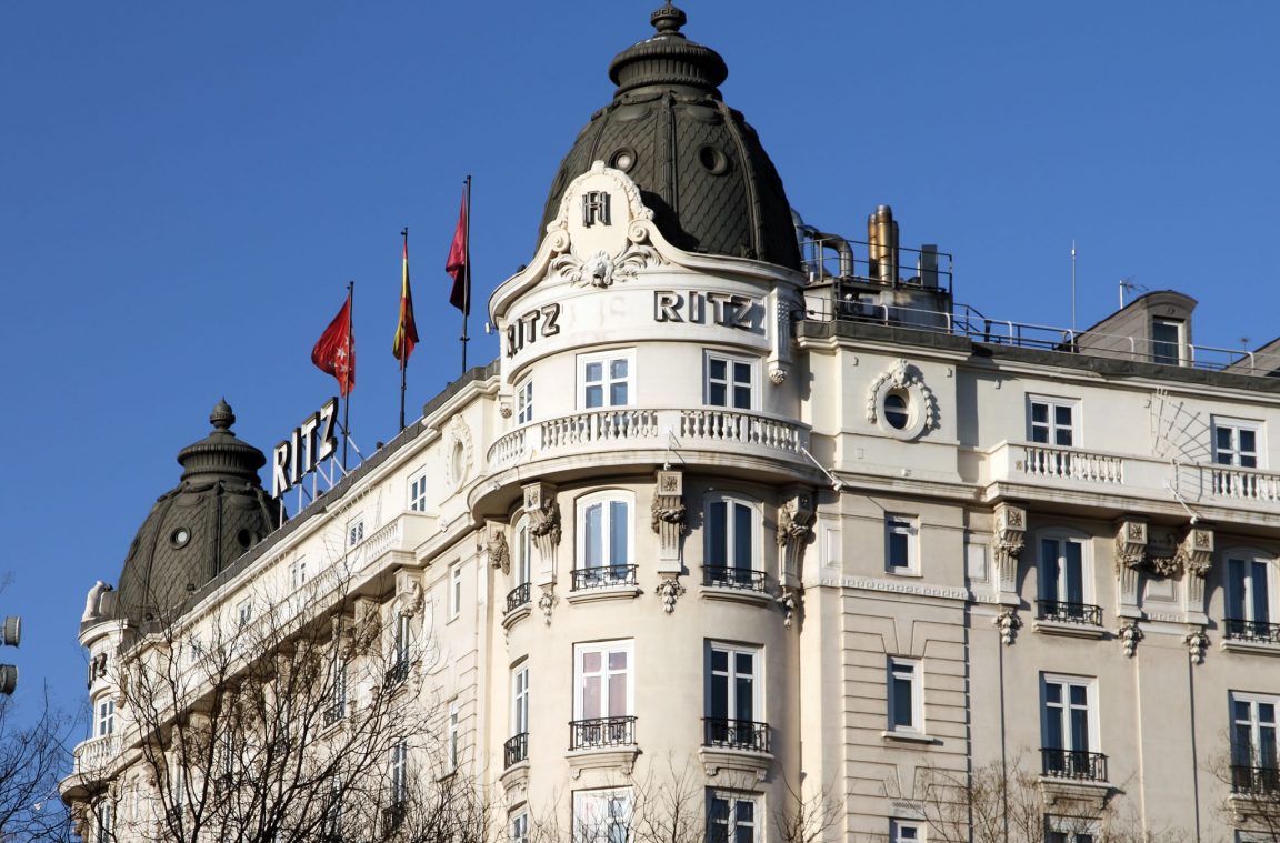 Vistas del hotel Ritz en Madrid