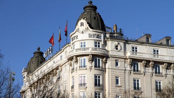 Vistas del hotel Ritz en Madrid