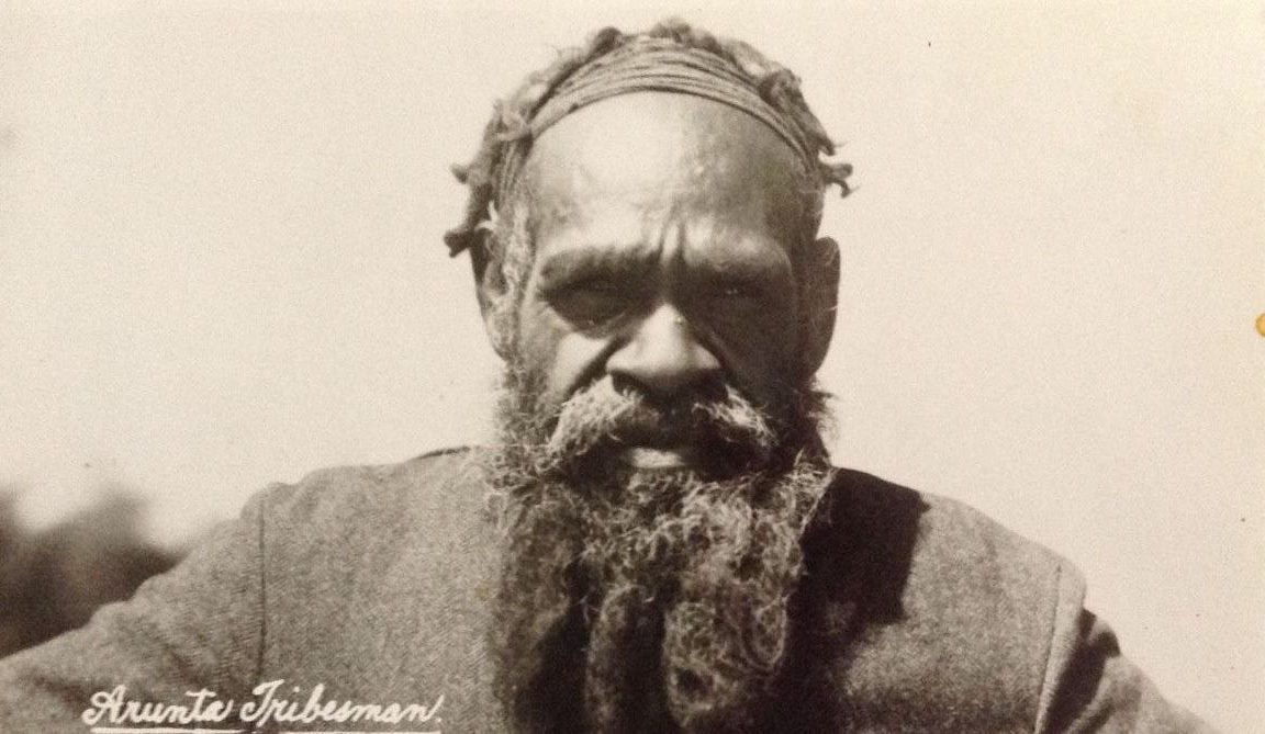 Zdjęcie człowieka arunta z początku XX wieku