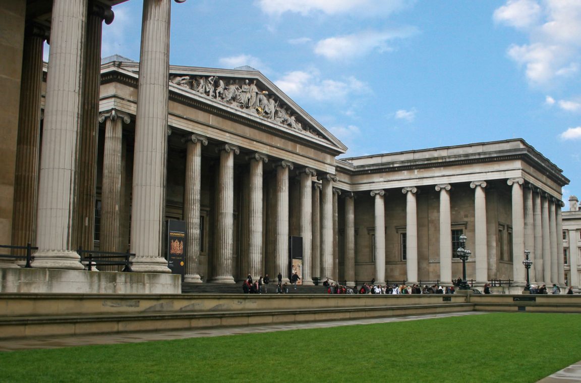 Spenden im British Museum in London