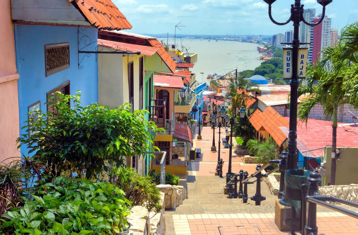 El encantador barrio Las Peñas, en Guayaquil
